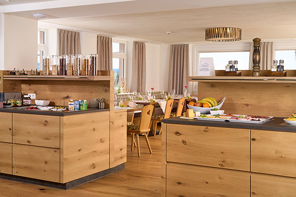 Reichhaltiges Frühstücksbuffet